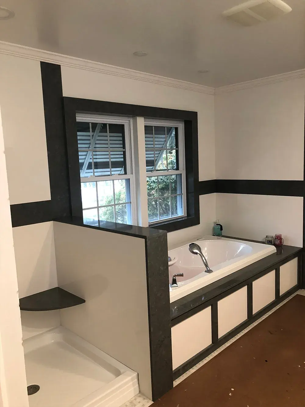 Modern bathroom countertop