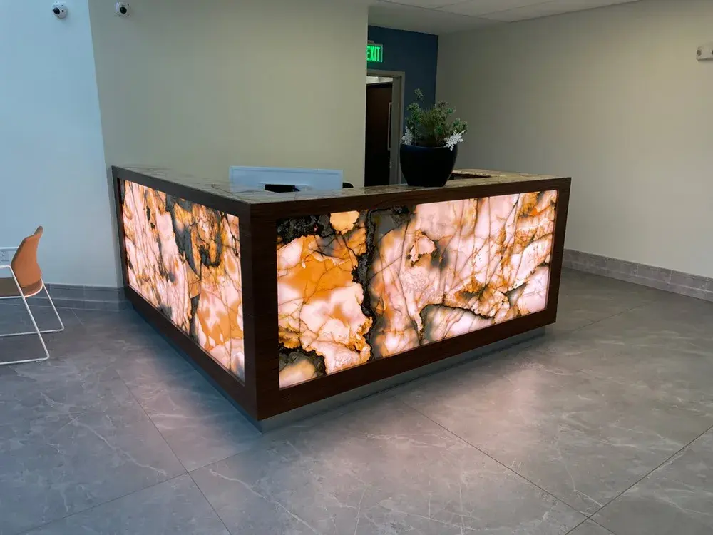 Restaurant counter installation