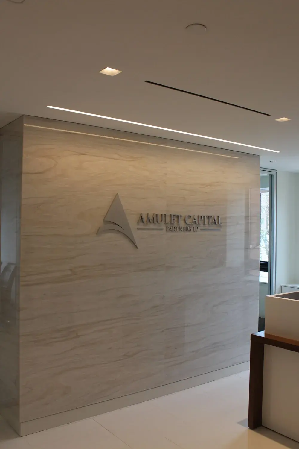 Business countertop installation