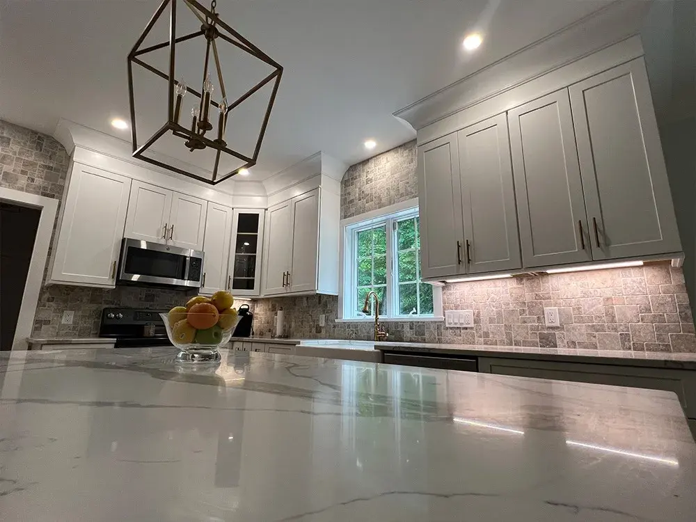 Kitchen countertop installation