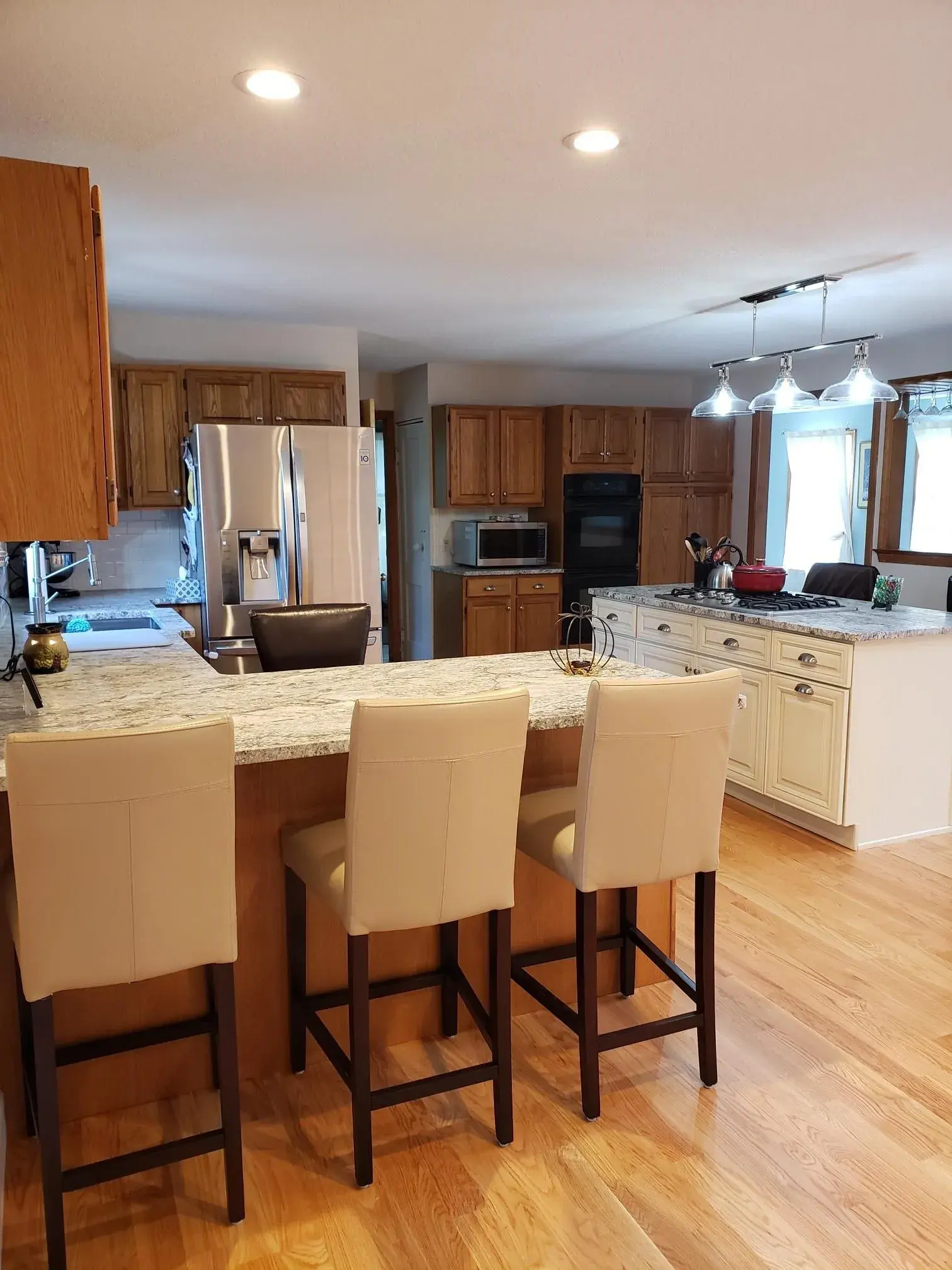 Granite countertop surface